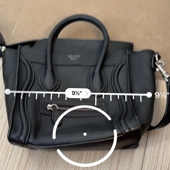 Celine Mini Nano Bag Black Leather - Picture 12 of 13
